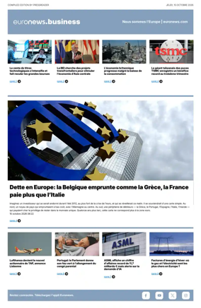 Cover of Euronews Business (French)
