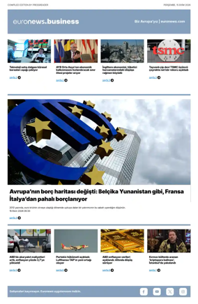 Cover of Euronews Business (Turkish) Compiled Editions