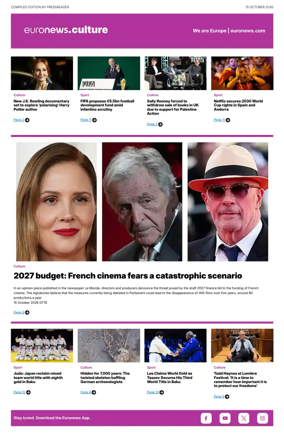 Cover of Euronews Culture and Sport Compiled Edition