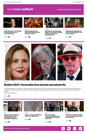 Cover of Euronews Culture and Sport (Polish)