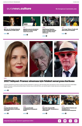 Cover of Euronews Culture and Sport (Turkish) Compiled Edition