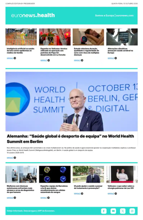 Cover of Euronews Health (Portuguese)