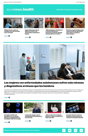 Cover of Euronews Health (Spanish) Compiled Edition