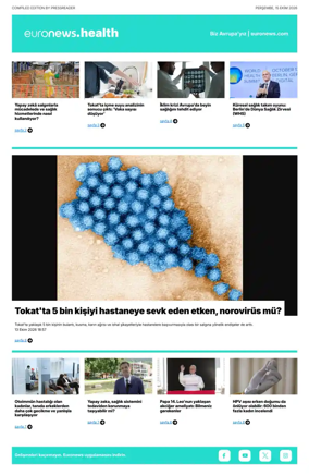 Cover of Euronews Health (Turkish) Compiled Edition