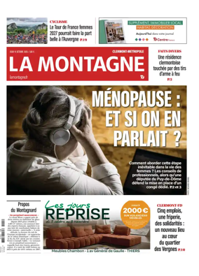 Cover of La Montagne (Clermont-Metropole)