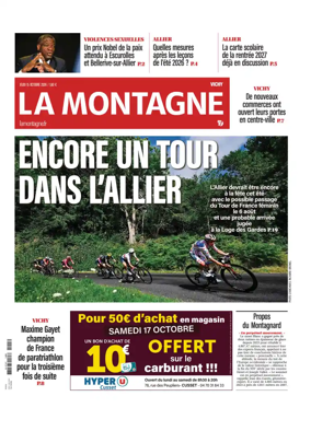 Cover of La Montagne (Vichy)