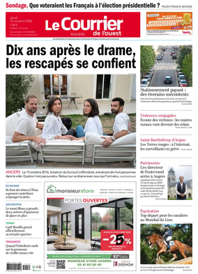 Cover of Le Courrier de l’Ouest (Angers)