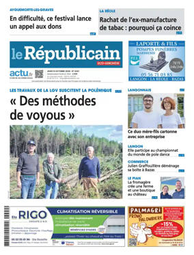 Cover of Le Republicain (Sud-Gironde)