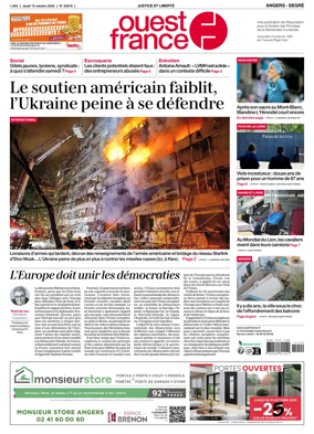 Cover of Ouest France (Angers / Segre)