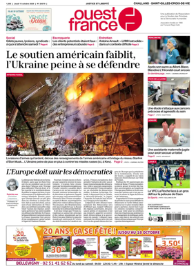 Cover of Ouest France (Challans / Saint-Gilles-Croix-de-Vie)
