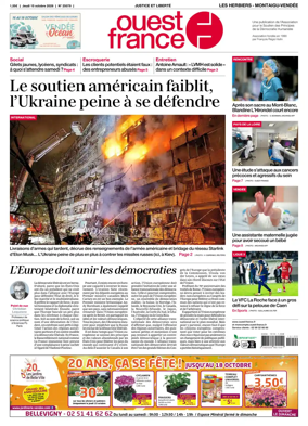 Cover of Ouest France (Les Herbiers / Montaigu)