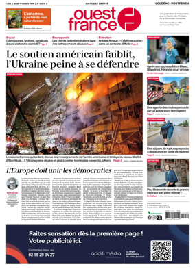 Cover of Ouest France (Loudeac / Rostrenen)