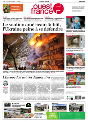 Cover of Ouest France (Mayenne)