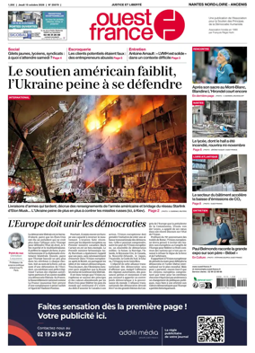 Cover of Ouest France (Nantes Nord-Loire - Ancenis)