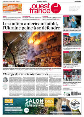 Cover of Ouest France (Ploermel)
