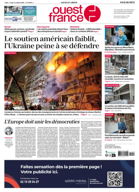 Cover of Ouest France (Pornic / Pays de Retz)
