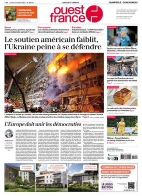 Cover of Ouest-France (Quimperle Concarneau)