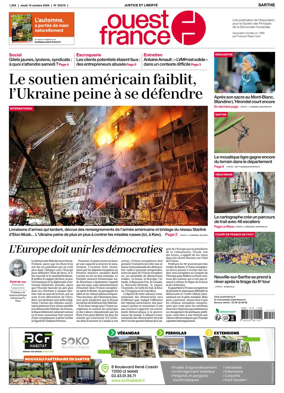 Cover of Ouest France (Sarthe)