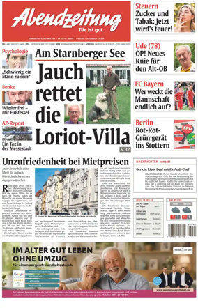 Cover of Abendzeitung Munchen
