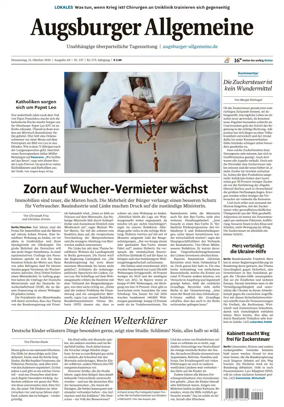 Cover of Augsburger Allgemeine (Ausgabe Stadt)