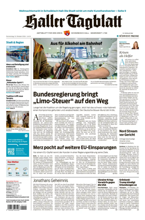 Cover of Haller Tagblatt