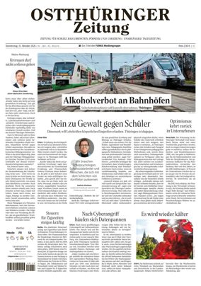 Cover of Ostthuringer Zeitung (Posneck)