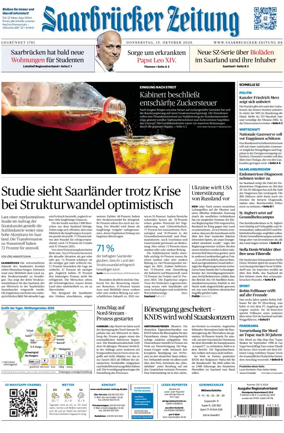Cover of Saarbruecker Zeitung