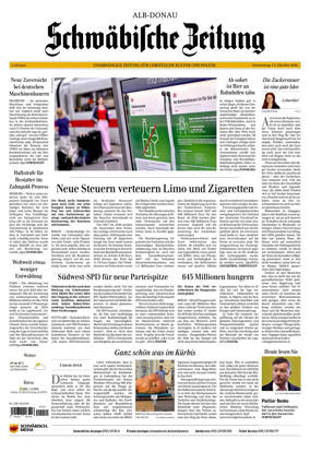 Cover of Schwabische Zeitung (Alb-Donau)