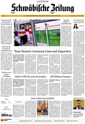Cover of Schwabische Zeitung (Laupheim)