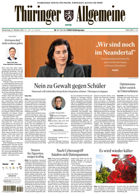 Cover of Thuringer Allgemeine (Gotha)