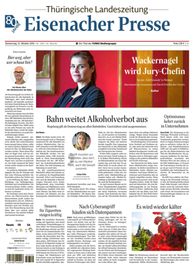 Cover of Thuringische Landeszeitung (Eisenach)