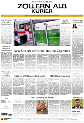 Cover of Zollern-Alb-Kurier (Balingen)