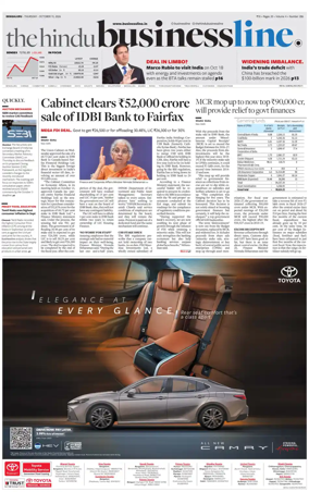 Cover of BusinessLine (Bangalore)