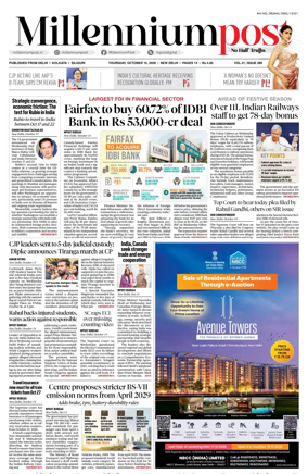 Cover of Millennium Post