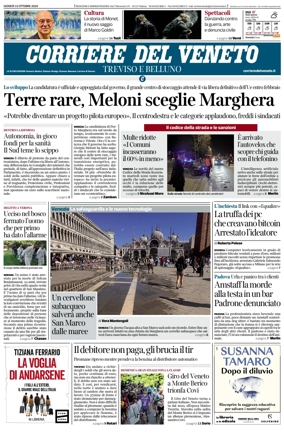 Cover of Corriere del Veneto (Treviso e Belluno)