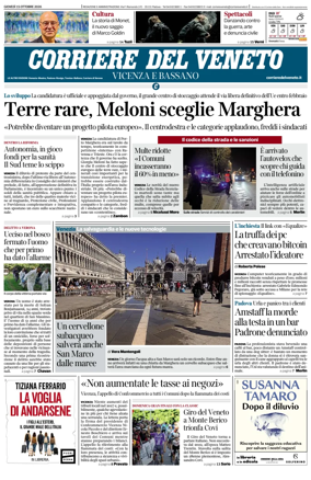 Cover of Corriere del Veneto (Vicenza e Bassano)