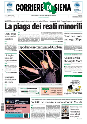 Cover of Corriere di Siena
