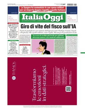 Cover of ItaliaOggi