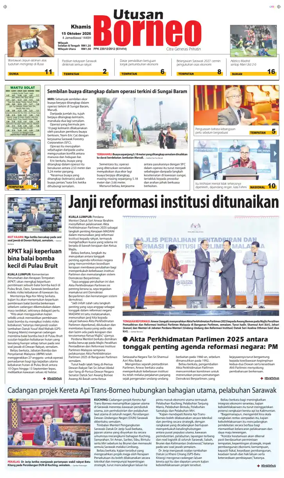 Cover of Utusan Borneo (Sarawak)
