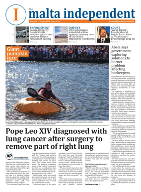 Cover of Malta Independent