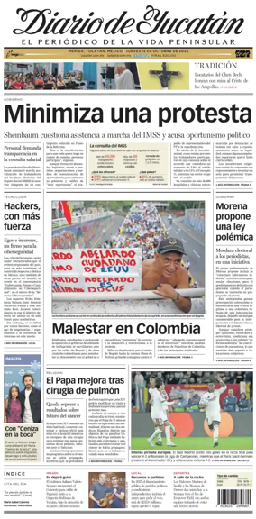 Cover of Diario de Yucatan