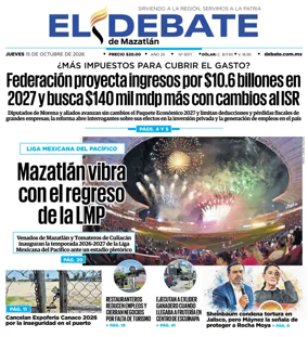 Cover of El Debate de Mazatlan
