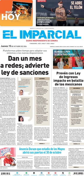 Cover of El Imparcial