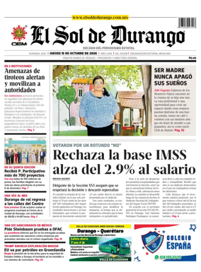 Cover of El Sol de Durango