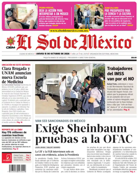 Cover of El Sol de Mexico