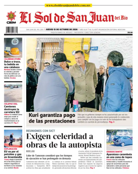Cover of El Sol de San Juan del Rio