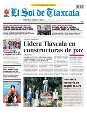 Cover of El Sol de Tlaxcala