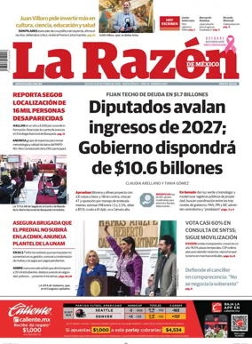 Cover of La Razon de Mexico
