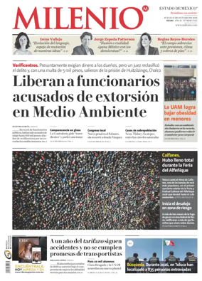 Cover of Milenio Edo de Mexico