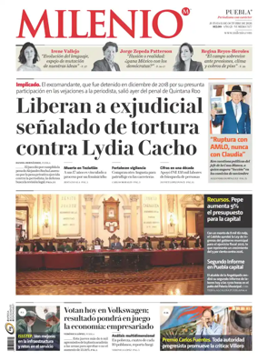 Cover of Milenio Puebla